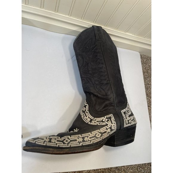 Black and White Western Boots main image 6